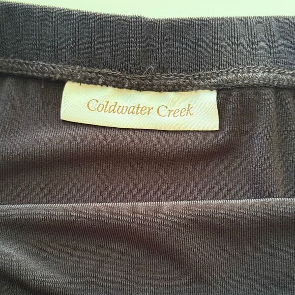 Coldwater Creek, Swingy Travel Knit Skirt, Black, Size‎ Small(8) - Picture 5 of 8